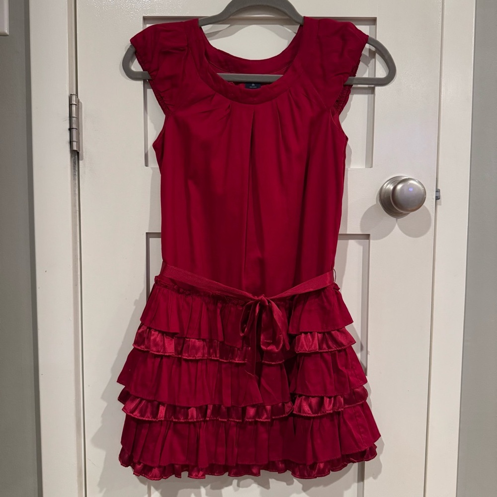 Gorgeous GAP Girl’s Holiday/Party Dress! Red Ruffles & bow!